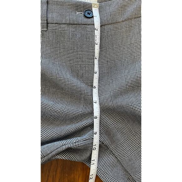Talbots Curvy Womens Size 4 Dress Pants Gray Checker Pattern Pockets Sewn Shut - Picture 11 of 11